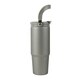 image 2 of Vinga Eos Trek Recycled Stainless Steel 880ml Bottle - Grey - One Size Grey
