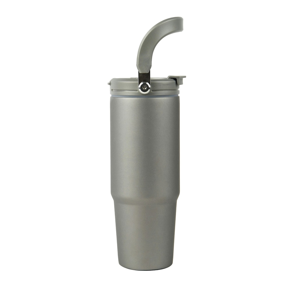 image 1 of Vinga Eos Trek Recycled Stainless Steel 880ml Bottle - Grey - One Size Grey