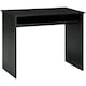 image 1 of HOMCOM Computer Desk Writing Table Study Workstation Storage Black Wood Grain