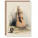 image 1 of David Roberts Art Card Luxor Temple Ramses II Statue