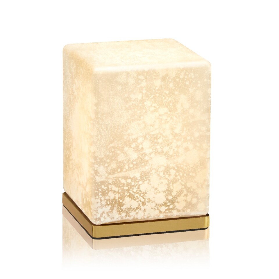 image 1 of Omniance Delphine Rechargeable Wireless Table Lamp with Remote | Cream