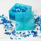 image 3 of LEGO Storage Brick 4 Stud- Glitter Light Blue