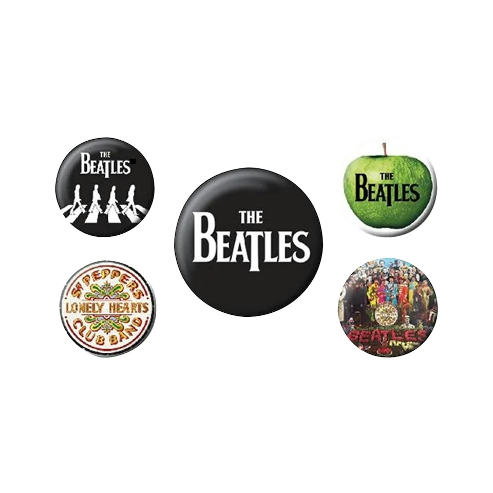 image 1 of The Beatles Badge Set (Pack of 5) - Multicoloured - One Size (UTBS2297)
