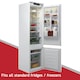 image 5 of SPARES2GO Fridge Shelf for Cookology Freezer Adjustable White Extendable Arms White