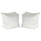 image 1 of Nicola Spring Square Velvet Cushions - 55cm x 55cm - Cream - Pack of 6 | Cream | Cream