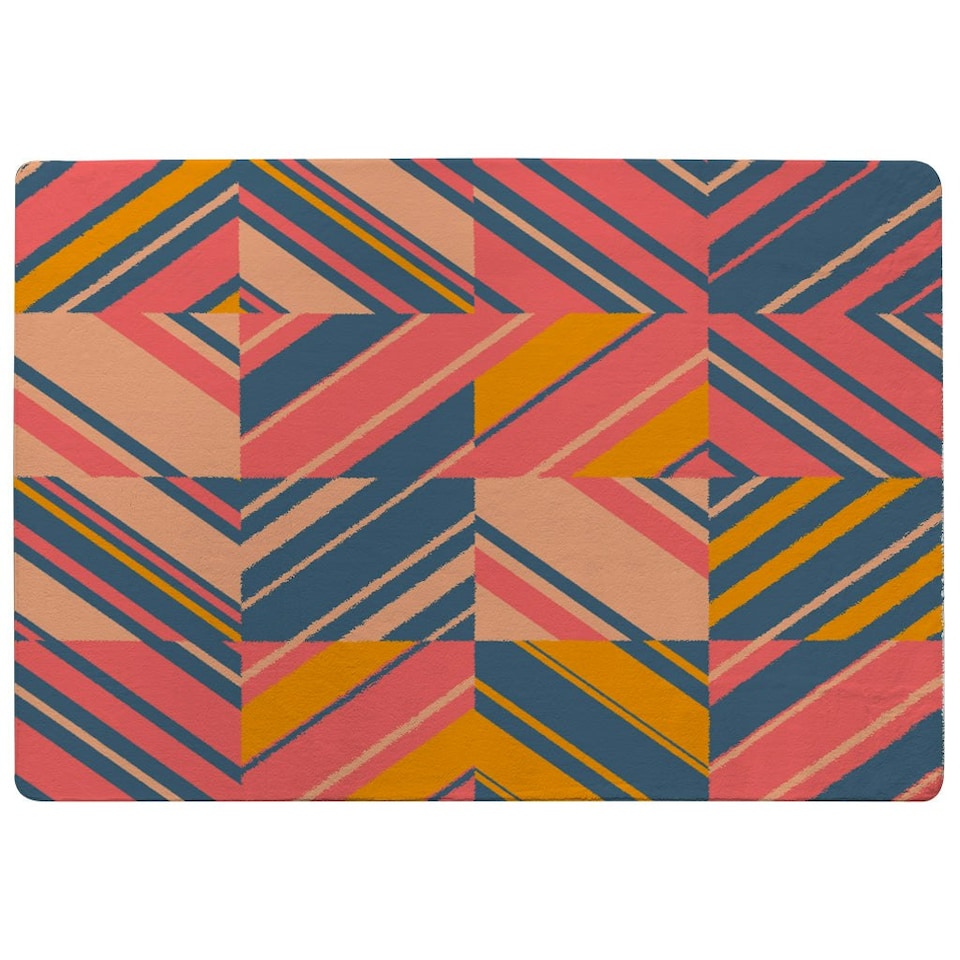 image 1 of Striped bright geometric pattern (Rug) Multi | XL: 160x230cm