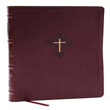 Rsv2ce Thinline Large Print Catholic Bible Crimson Leathersoft Comfort Print