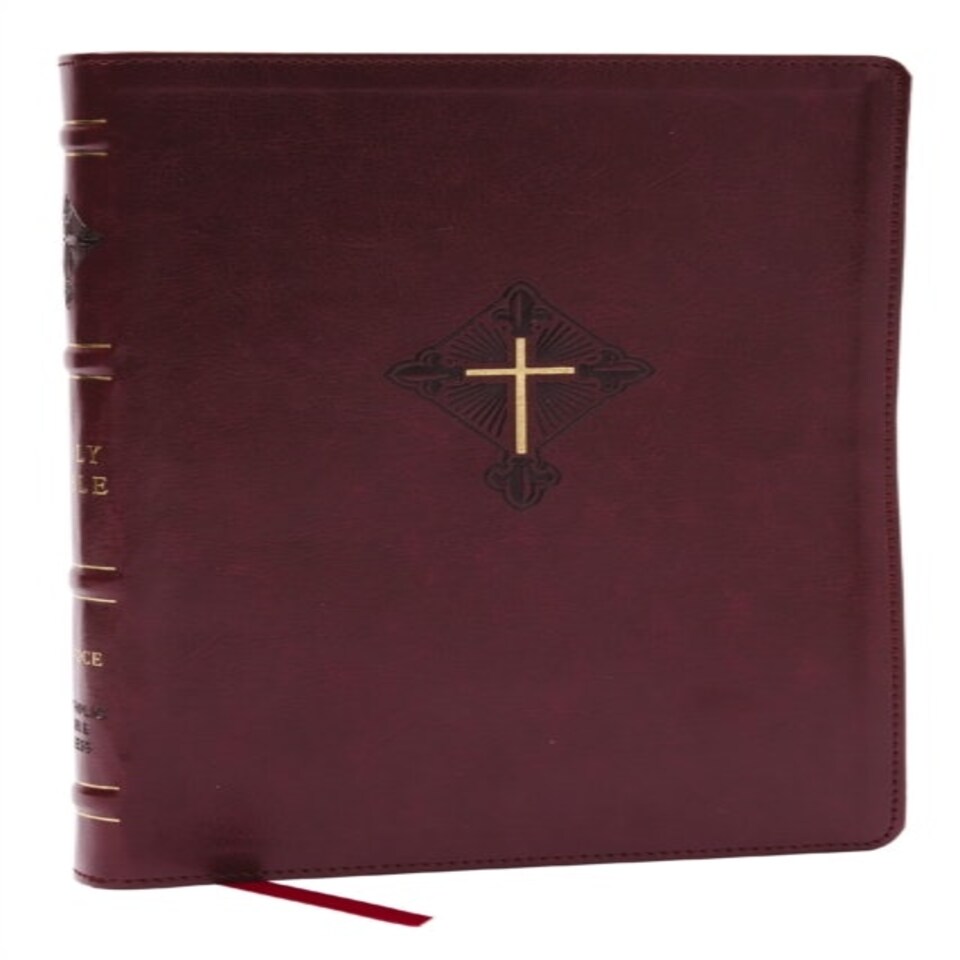 Rsv2ce Thinline Large Print Catholic Bible Crimson Leathersoft Comfort Print