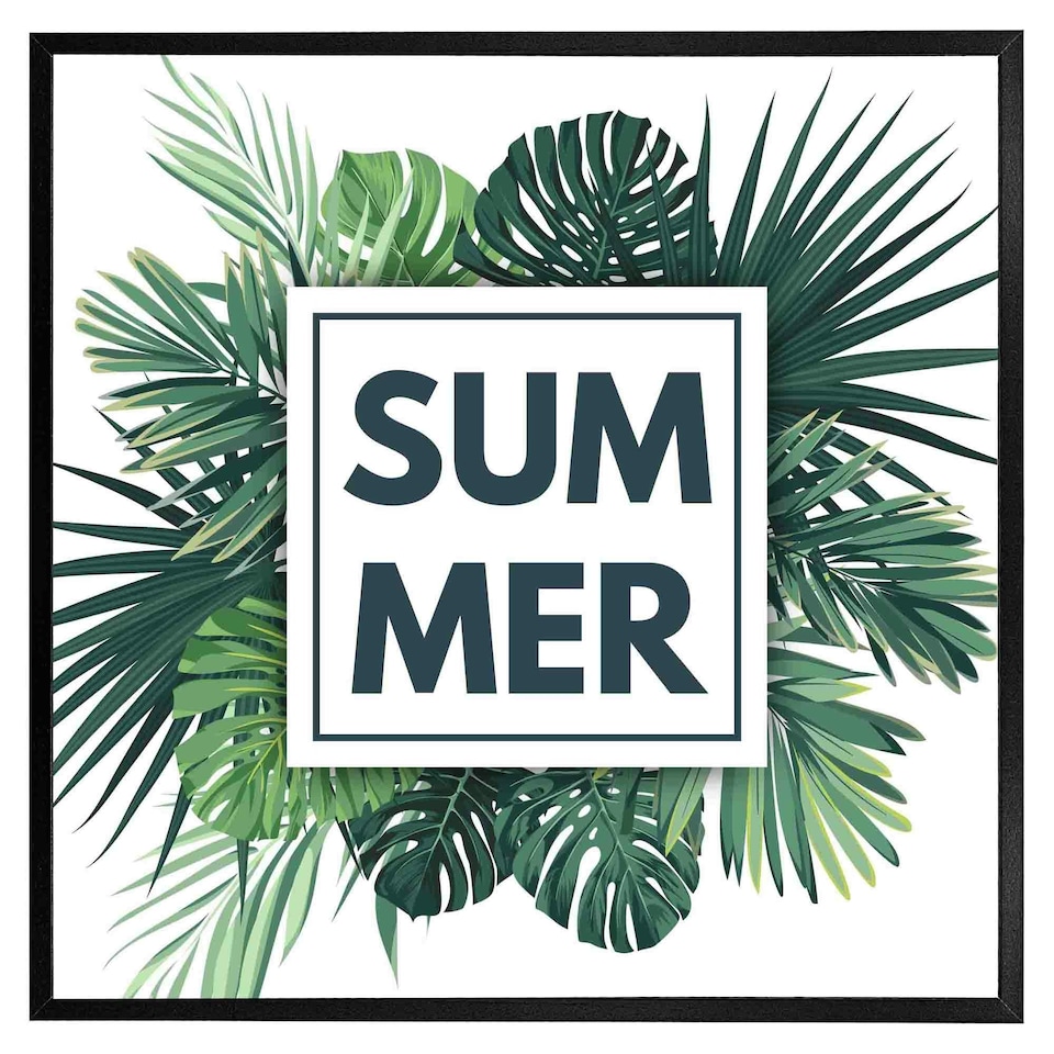 image 1 of Botanical summer (Picutre Frame) White | L
