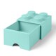 image 3 of LEGO Brick Drawer 4 Stud - Aqua