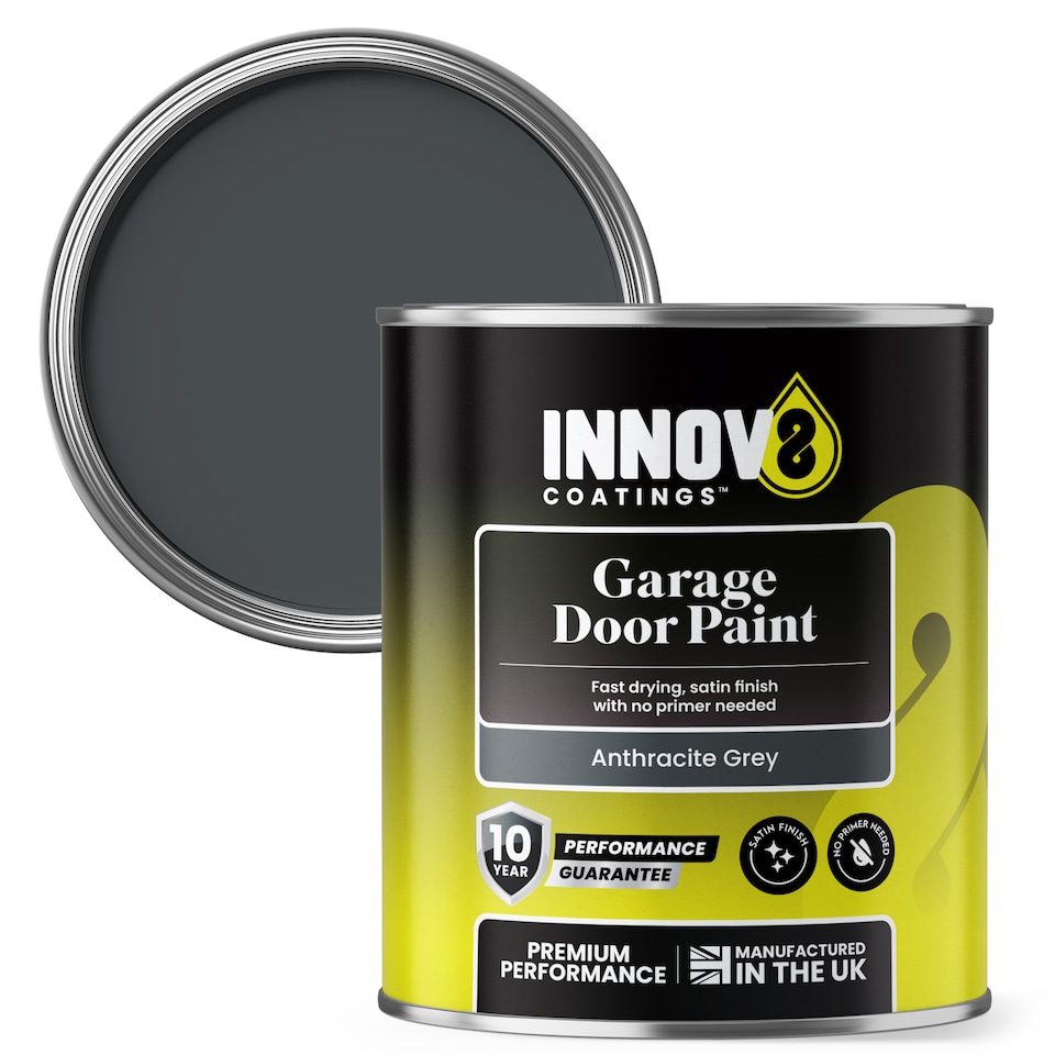 image 1 of Innov8 Coatings Garage Door Paint - 750 ml - Anthracite Grey - Satin Finish - 10 Year Guarantee | Grey | Anthracite Grey | 750ml | 1