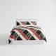 image 1 of Modern Reversible Duvet Cover Stylish Geometric Pattern Bedding for Bedroom | Black | Double