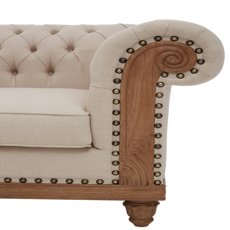 image 1 of Cabra Chesterfield Cream Chair Cream