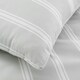 image 5 of Bianca Ashford Stripe Silver Duvet Cover Set Grey | Super King