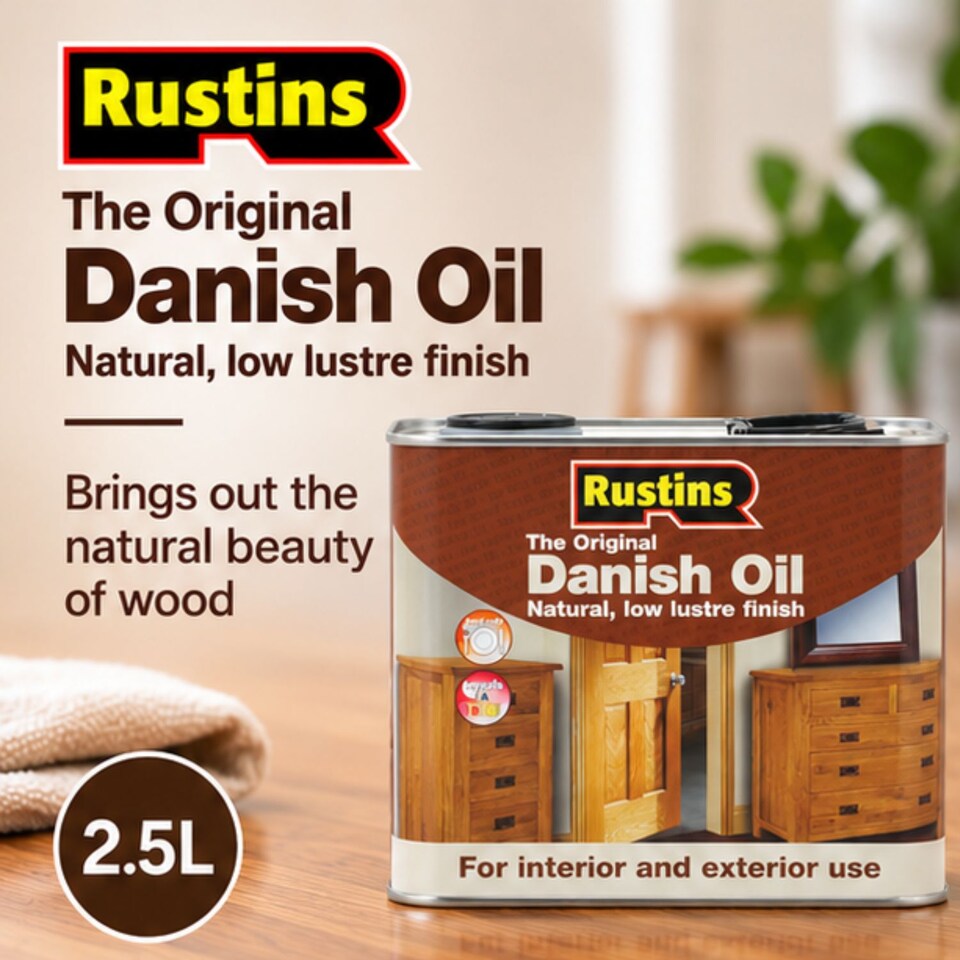 image 1 of Rustins The Original Danish Oil 2.5L
