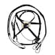 image 2 of Hy Mexican Bridle with Rubber Grip Reins - Black - Full