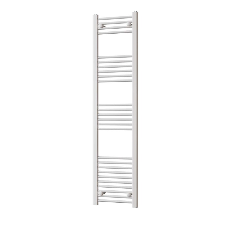 image 1 of Zennor - White Heated Towel Rail - H1600mm x W400mm - Straight