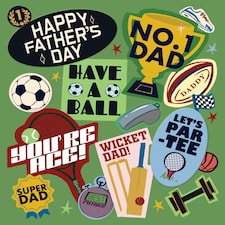 Happy Father's Day Number 1 Dad Father's Day Card