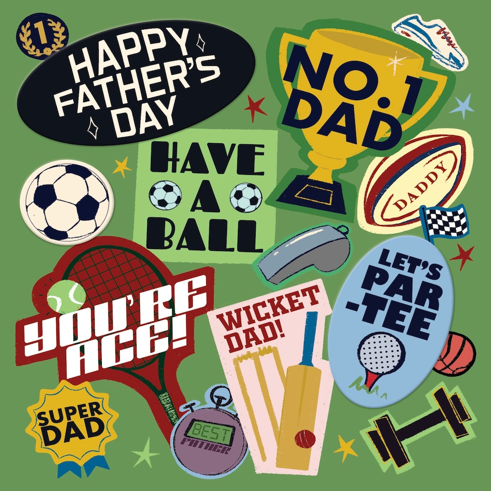 image 1 of Happy Father's Day Number 1 Dad Father's Day Card
