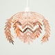 image 2 of ValueLights Pinnate Copper Ceiling Pendant Light Shade with LED Bulb Copper
