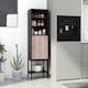 image 3 of COSTWAY Storage Cabinet w/Adjustable Shelf Black Black