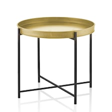 Gold Round Side Table