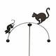 image 2 of Cat & Mouse Wind Rocker Double Bare Metal/Ready to Rust - Steel - W54 x H148.5 cm