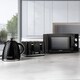 image 10 of Daewoo Argyle Kettle Toaster And Microwave Set Black
