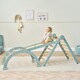 image 2 of Tutti Bambini Scala Montessori 3 in 1 Pikler Climbing Frame with Climbing Wall - Ocean Stone