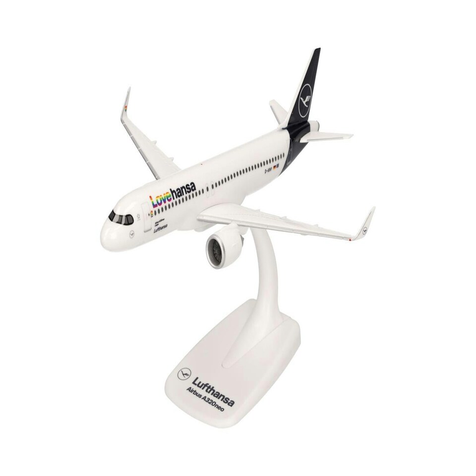 Herpa Wings Snapfit Airbus A320neo Lufthansa Lovehansa D-AINY (1:200)