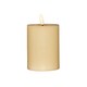 image 1 of 7.5cm x 10cm Cream Wax Melted Pool Effect Candle with Timer Function and Warm White LED