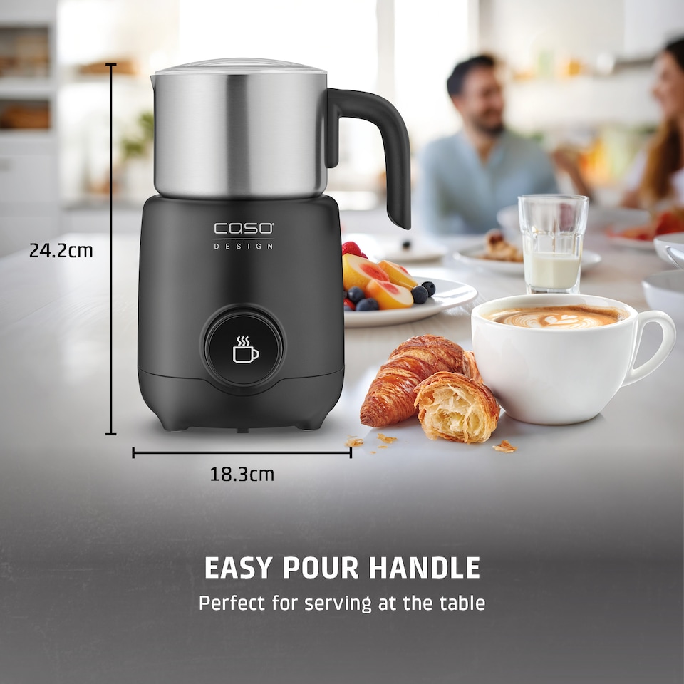 image 1 of CASO Design PremiumLatte XL Electric Milk Frother with 9 Programs, Hot Chocolate Maker - 750ml Capacity