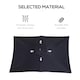image 6 of Outsunny Wooden Garden Parasol Sun Shade Patio Umbrella Canopy Black