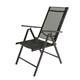 image 2 of 'Varna' Reclining Aluminium Camping Chair Black