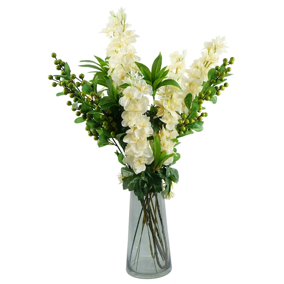 image 1 of 70cm Artificial Green Berry Spray