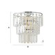 image 8 of ValueLights Kelsks 3 Tier Ceiling Light Shade Acrylic Droplet | Chrome