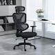 image 2 of Vinsetto Mesh Office Chair Swivel Desk Chair with Adjustable Height, Black