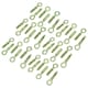 image 1 of 8mm Close Hook Anchor Eye Bolt Rawl Expansion Bolts Shield Wall 36 Pack