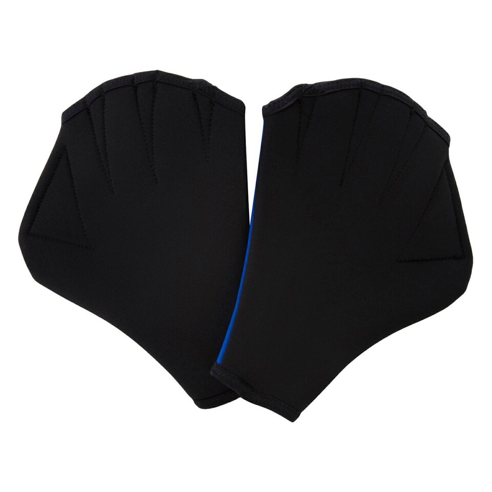 image 1 of Unisex Adult Swimming Gloves Neoprene Aqua Fitness Aqua Workout Gear | Blue | Blue | Small | 1