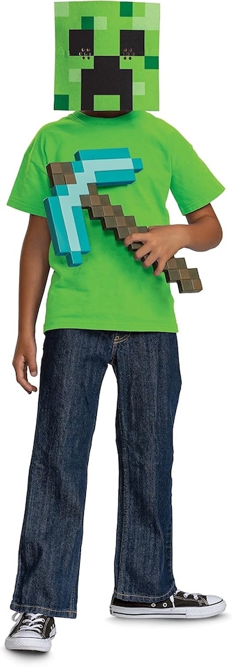 image 1 of Minecraft - Pickaxe & Mask Set