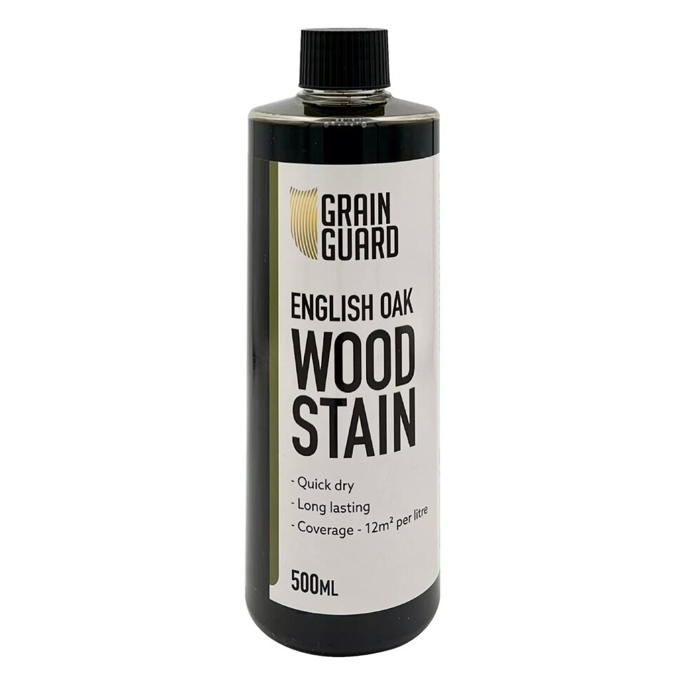 Grain Guard Water Based Wood Stain - English Oak - 500ml