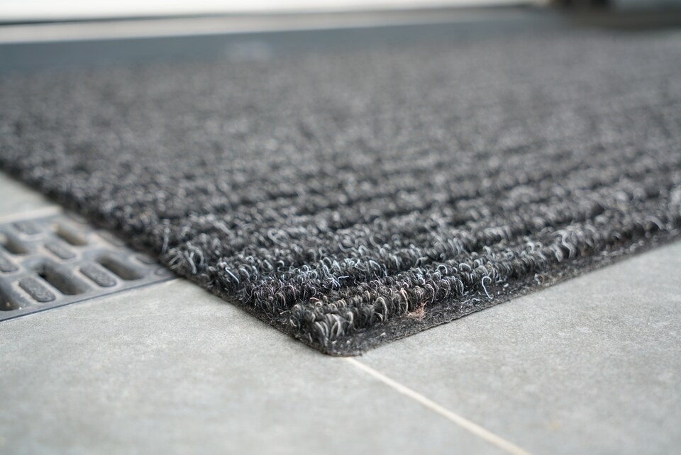 image 1 of Non Slip Coir Style Heavy Duty Rubber Back Door Mats