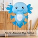 image 8 of Axolotl Soft Toy Cute Plushie Huggable Cuddly Stuffed Toy 20cm Blue