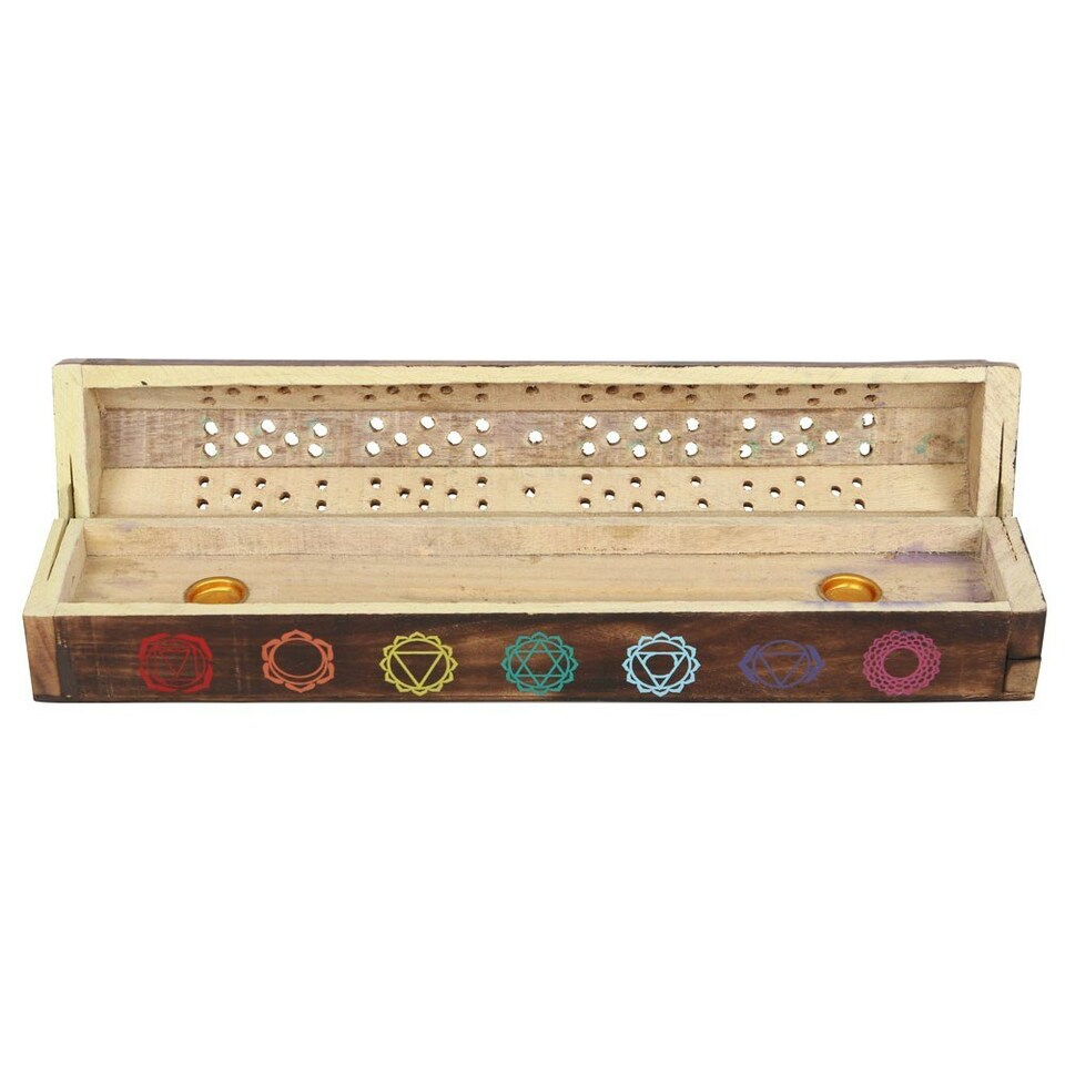 image 1 of Elements Mixed Seven Chakra Wooden Incense Gift Set - Brown - One Size