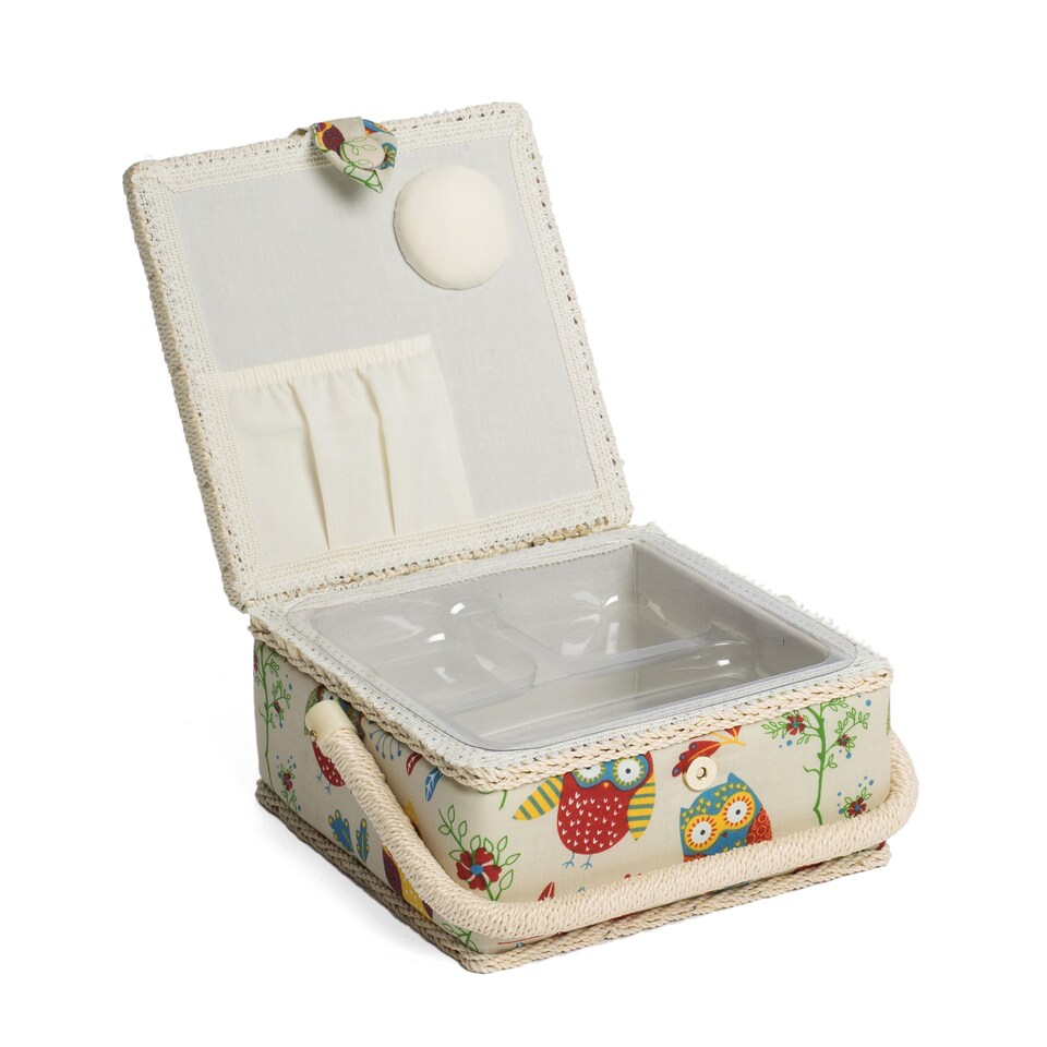 image 1 of Hobby Gift Small Sewing Accessories Storage Box, Owl