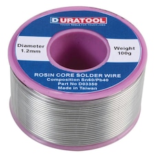DURATOOL - 60/40 Solder Wire, 1.2mm, 100g