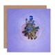 image 1 of Little World City Skyline Skyscraper Wheel Art Card