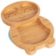 image 1 of Tiny Dining Bamboo Suction Plate - Penguin/Blue - Divided Non-Slip Bamboo Self-Feeding Baby Weaning Plate | Blue | Blue