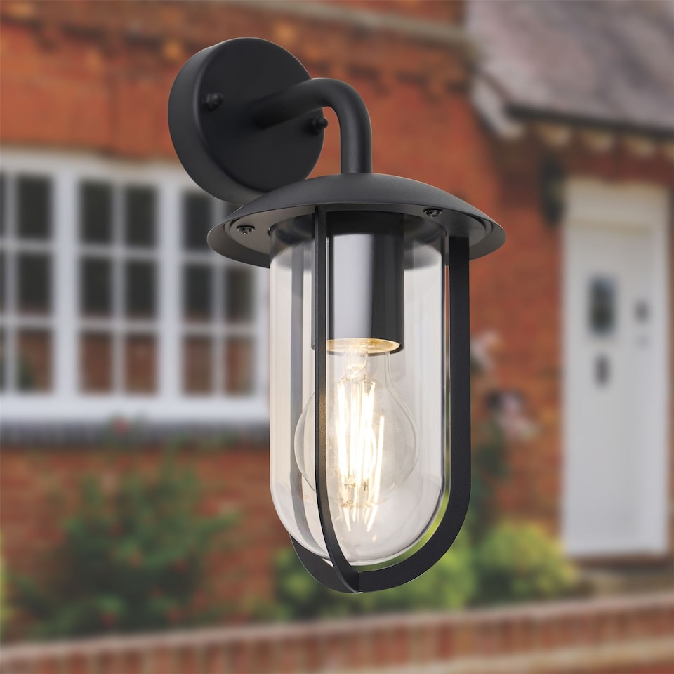 image 1 of Set of 2 Bronty - Black Outdoor Wall Lights