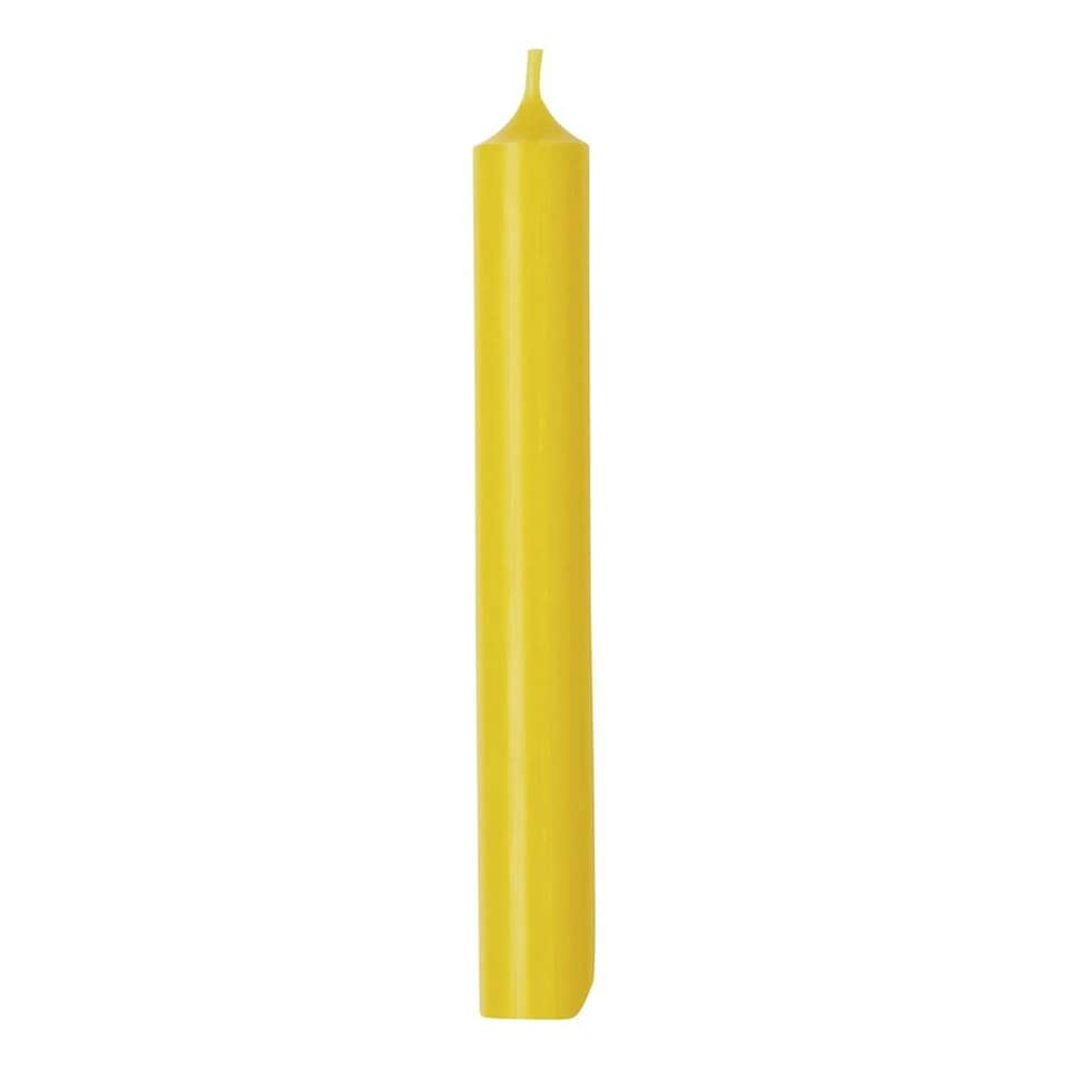 IHR Ideal Home Range Cylinder Candle 18cm - Dark Yellow N/A